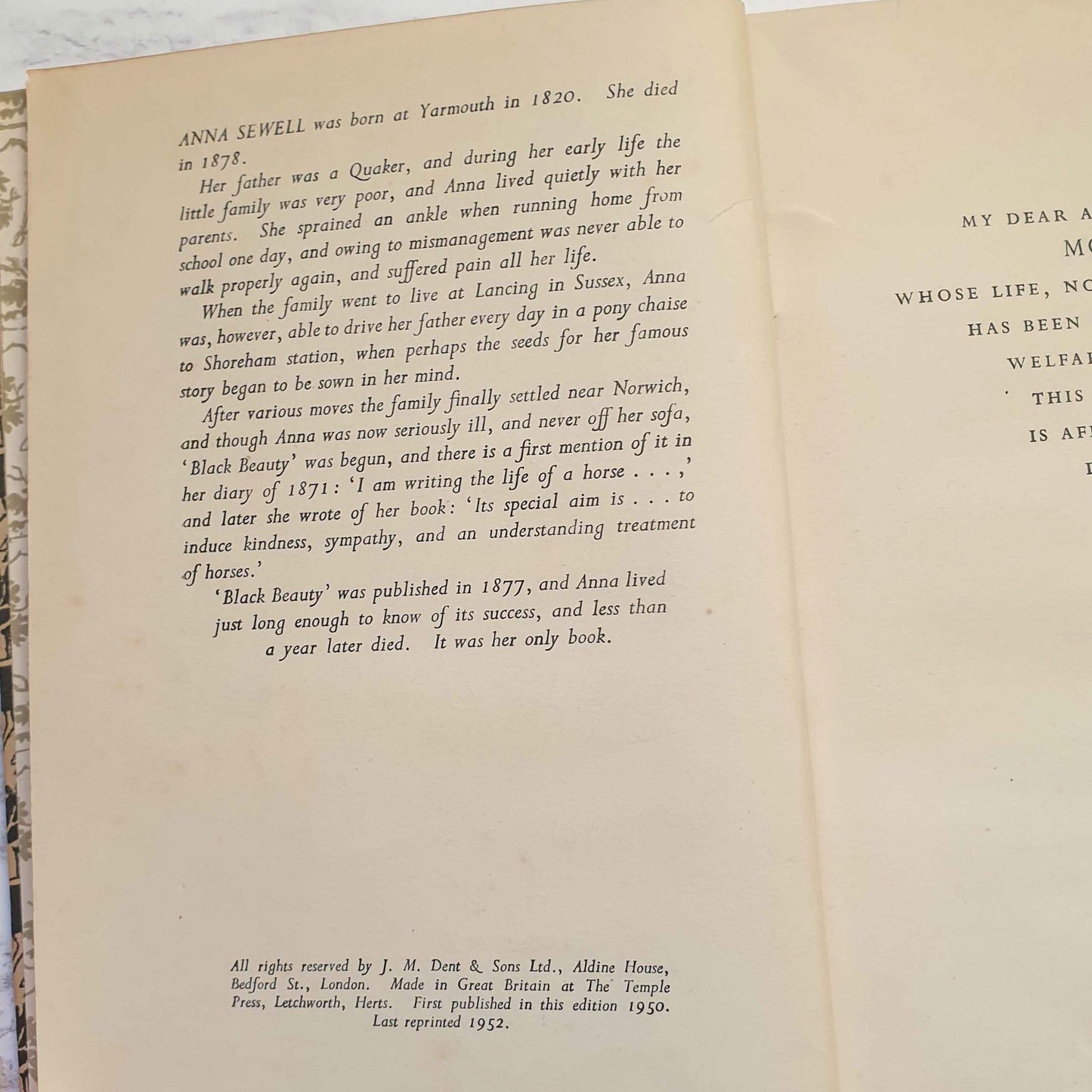 Black Beauty 1952 Antique Edition