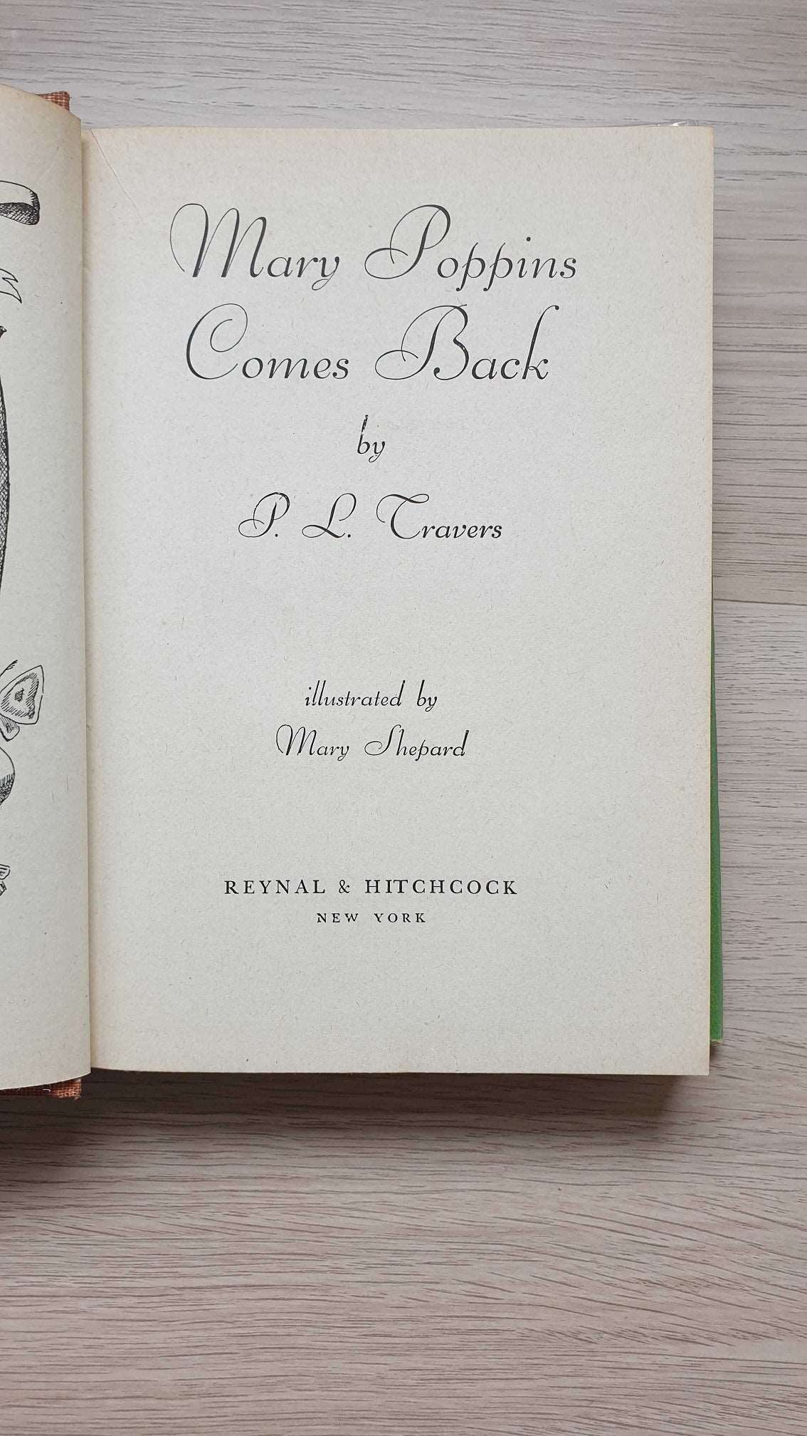 Mary Poppins Comes Back 1946 Antique Edition