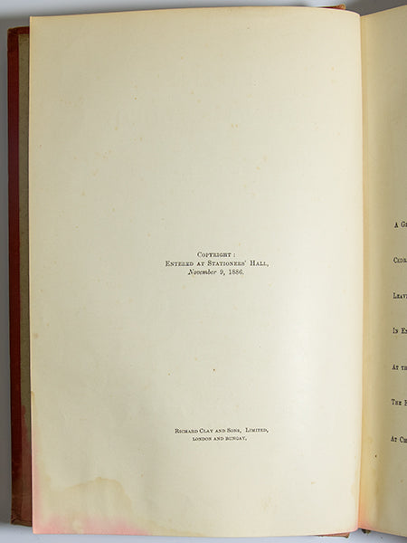 Little Lord Fauntleroy 1888 Edition