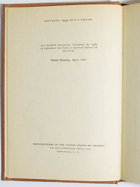 Mary Poppins Comes Back 1946 Antique Edition