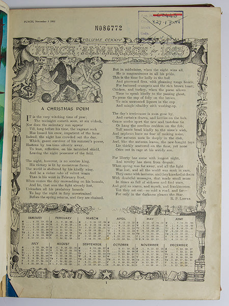 Punch Almanack for 1953