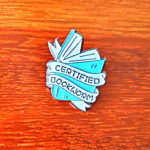 Certified Bookworm Pin