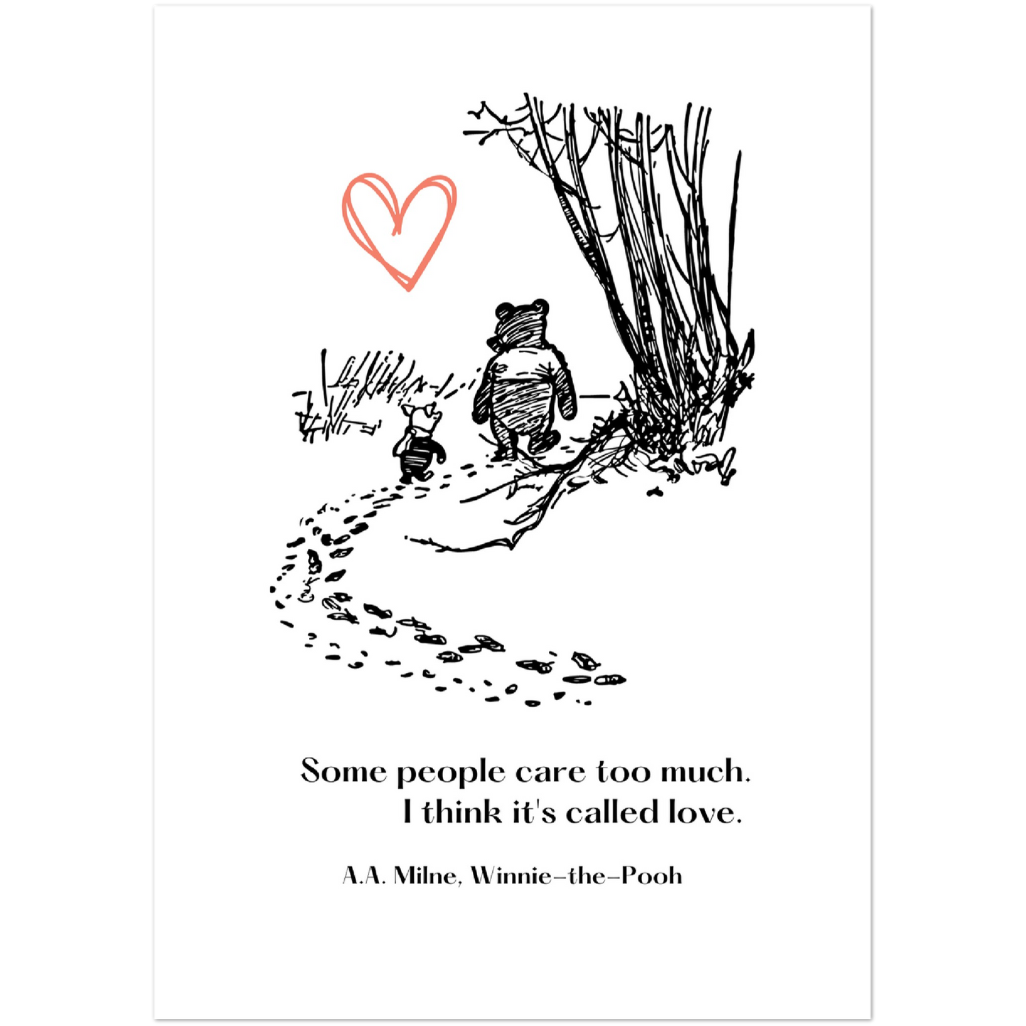 Winnie-the-Pooh Poster- Love